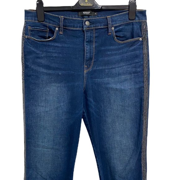 Hudson Los Angeles Men's Chained Denim Jeans pants Size 33 - Picture 3 of 14